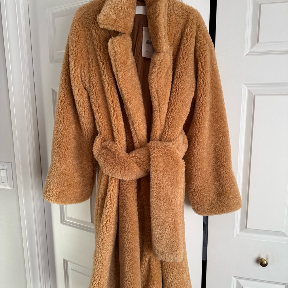 NWT 7 For All Mankind Belted Coat Cozy Oversized - Picture 3 of 5